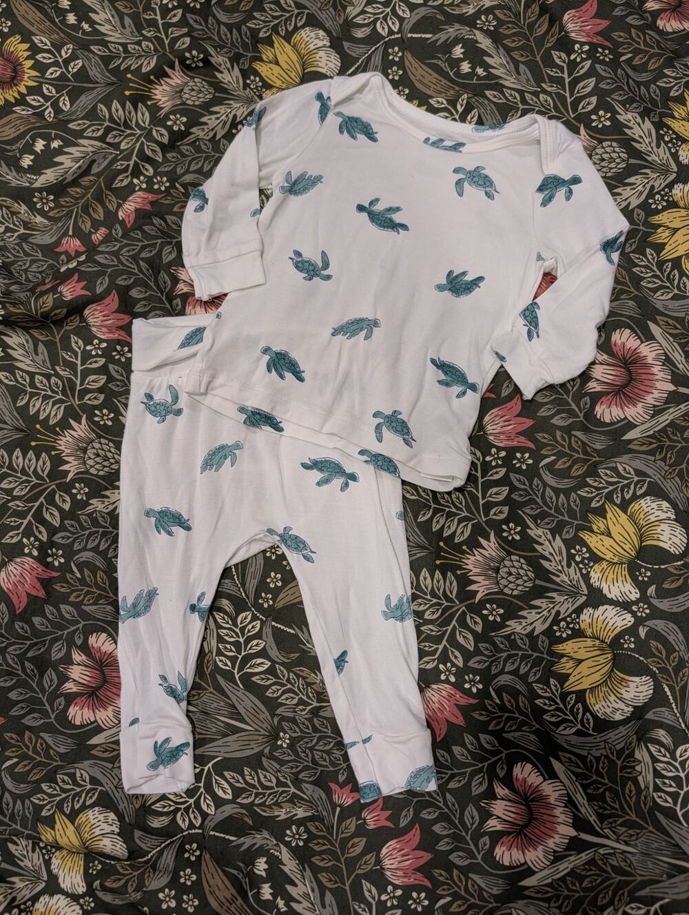 Carter's Turtle Print Soft Viscose Top and Pants Set